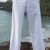moraes white linen fisherman cotton pants, pangender cotton clothing, cotton pants, pangender pants, handmade clothing, fisherman cotton pants, sepia stories