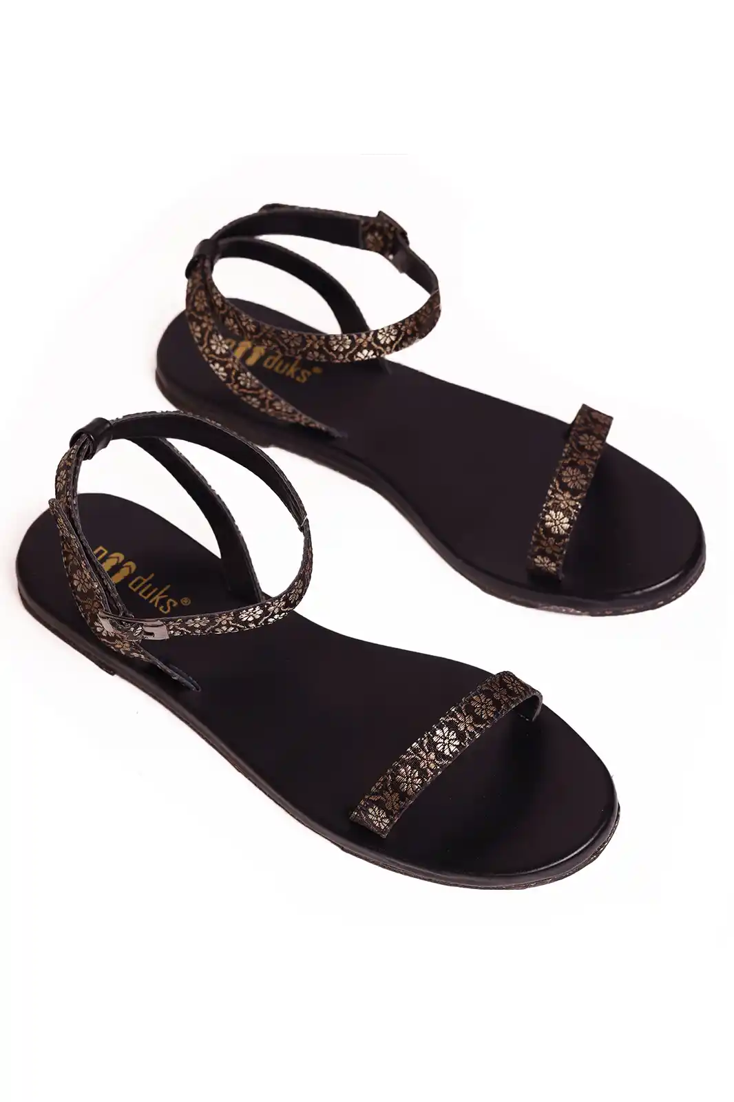 Paaduks Heti Black Sandals For Women 2