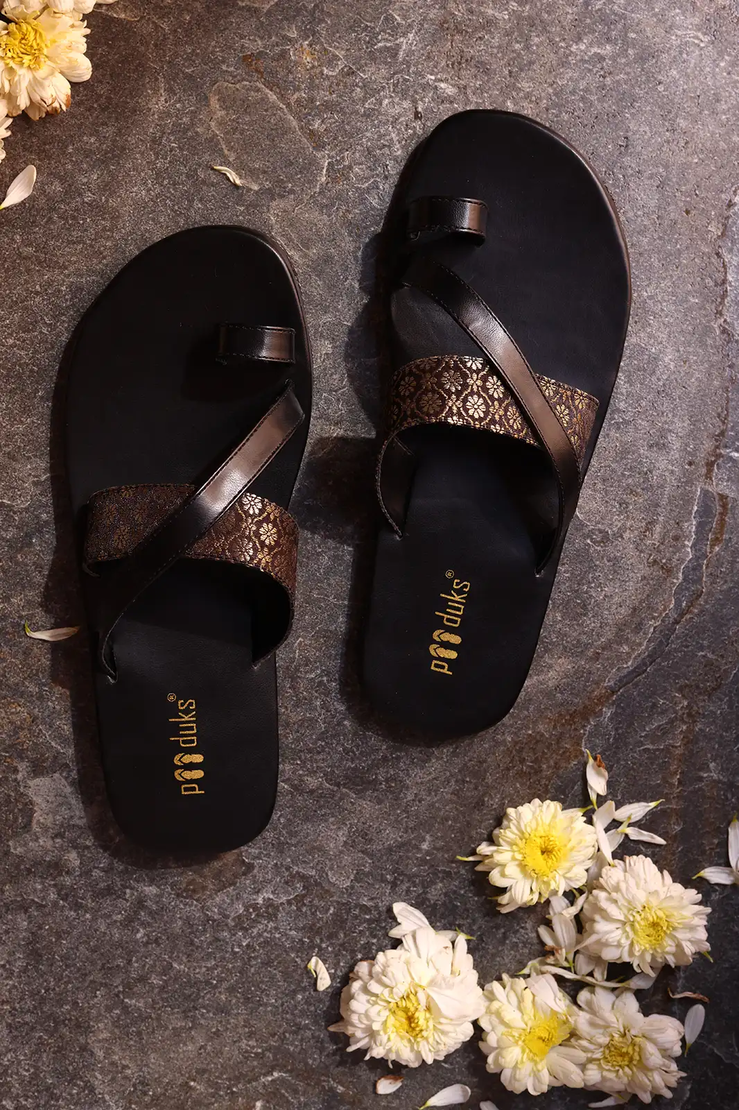 Buy Velvet Flat Sandals Online In India at affordable price