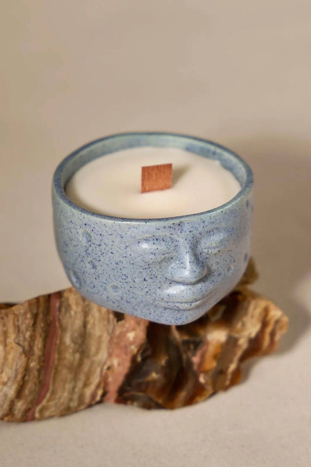 Martian jar candle fragrance free, fragrance free candle, ceramic jar candle, jar candle, handmade candles, soy wax candle, wax candles, candles, natural candle, Toh, Sepia Stories