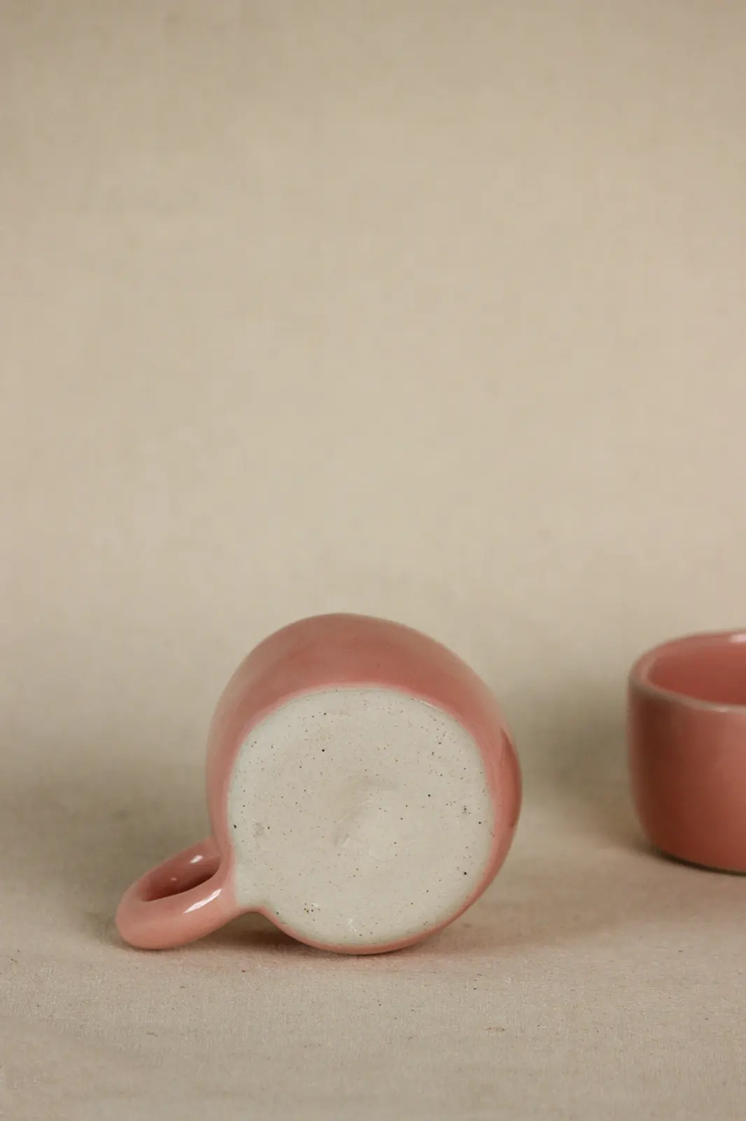Pastel pink hand pinched ceramic coffee tea mug single, pink mug, ceramic mug, coffee mug, tea mug, handmade mug, hand painted mug, coffee mug ceramic, eco friendly coffee cup, Toh, Sepia Stories, ceramic mug handmade, ceramic cups online