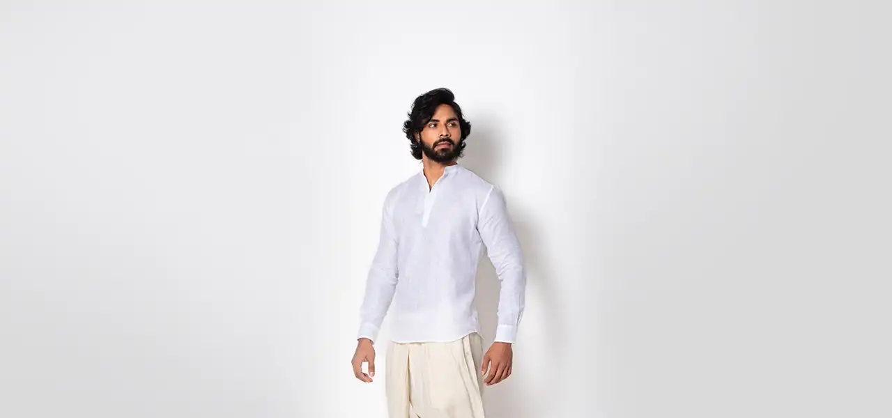 stylish men kurta, kurta for men, men kurta for wedding, printed kurta for men, stylish kurta for men, designer kurta for men, embroidered kurta for men, Sepia Stories