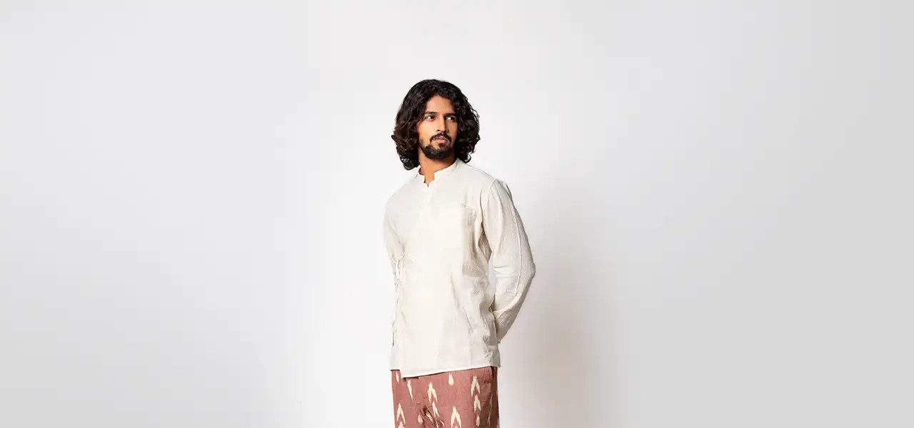 stylish men kurta, kurta for men, men kurta for wedding, printed kurta for men, stylish kurta for men, designer kurta for men, embroidered kurta for men, Sepia Stories
