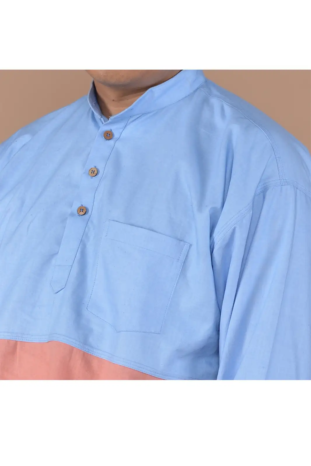 mens khadi colour block shirt, clothing for men, natural khadi, organic khadi, khadi shirts, khadi clothes, khadi shirt for men, khadi products, khadi mens shirt