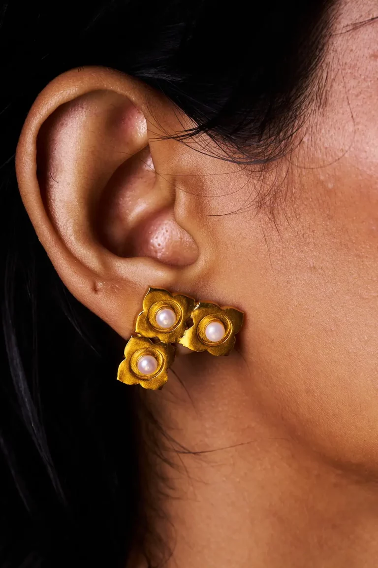 chameli earrings, gold earring design, earring for women, latest design of gold earring, gold earring for women, earring gold new design