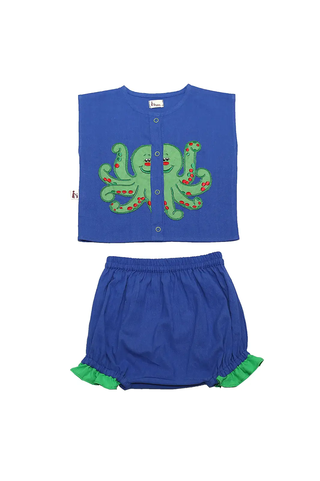 octopus blue set for girl, clothing set, newborn clothing set, summer clothing set, dresses for girls, party wear dress, kids clothing, clothes for girls