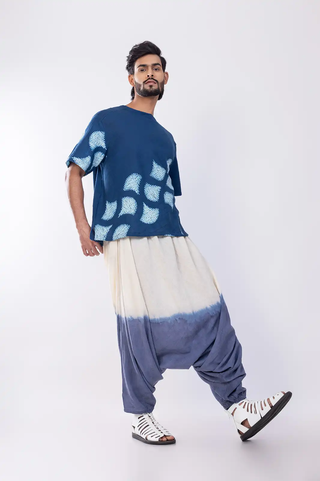 Berk Cotton Tee Indigo, Eco-friendly Berk T-shirt, Organic Cotton Tee For Men, Sustainable Natural Dye Cotton Shirt, Berk Casual Wear, Environmentally Conscious Crew Neck