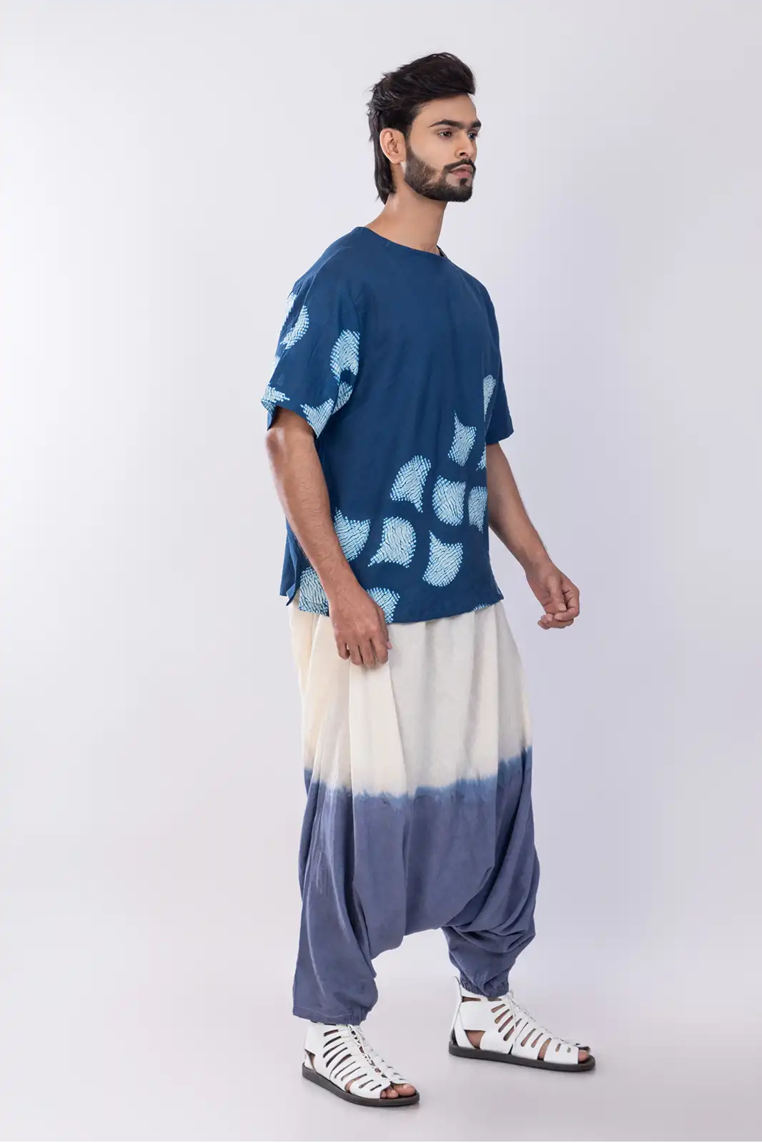 Berk Cotton Tee Indigo, Eco-friendly Berk T-shirt, Organic Cotton Tee For Men, Sustainable Natural Dye Cotton Shirt, Berk Casual Wear, Environmentally Conscious Crew Neck