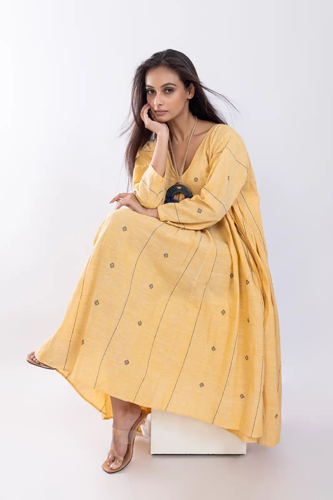 Feena Organic Cotton Dress, Eco-friendly Cotton Dress, Organic Fabric Women’s Dress, Natural Fiber Casual Dress, Sustainable Everyday Cotton Dress, Ethical Fashion Organic Dress