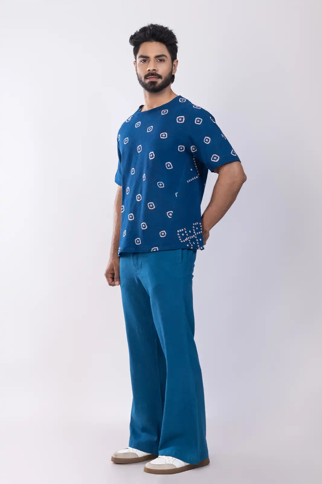 Glum Organic Cotton Pants Indigo, Cotton Pants For Men, Casual Cotton Pants For Men, Sustainable Pants, Cotton Summer Pants Men, Pure Cotton Trousers