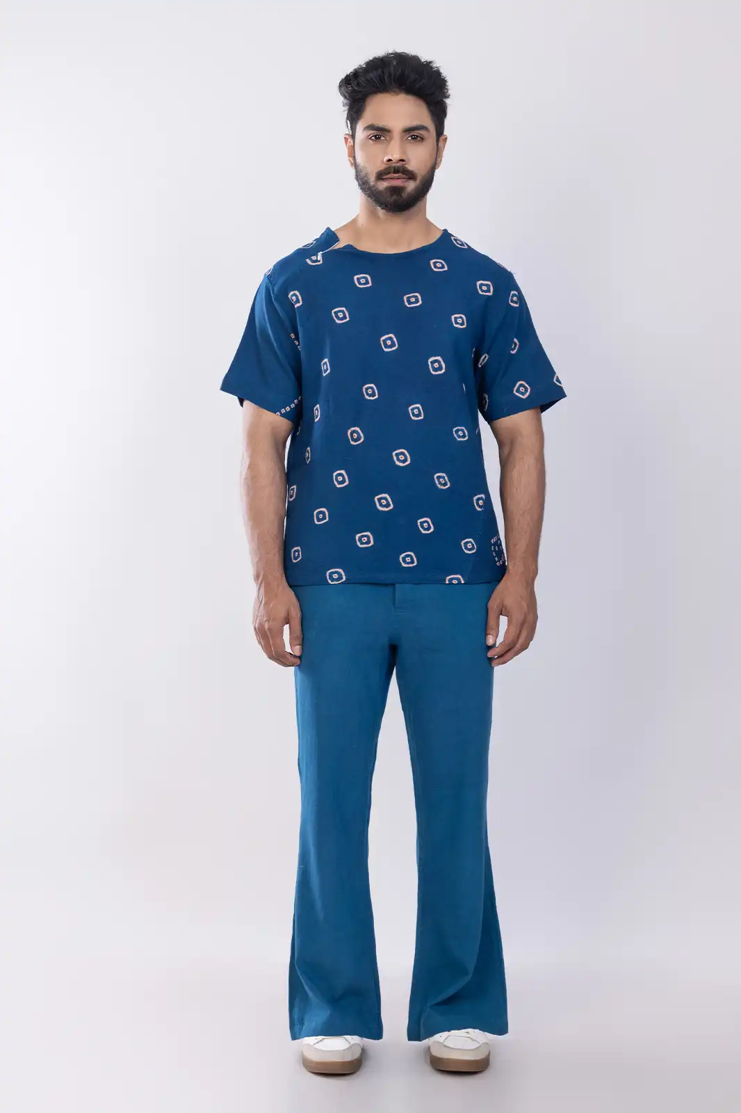 Glum Organic Cotton Pants Indigo, Cotton Pants For Men, Casual Cotton Pants For Men, Sustainable Pants, Cotton Summer Pants Men, Pure Cotton Trousers