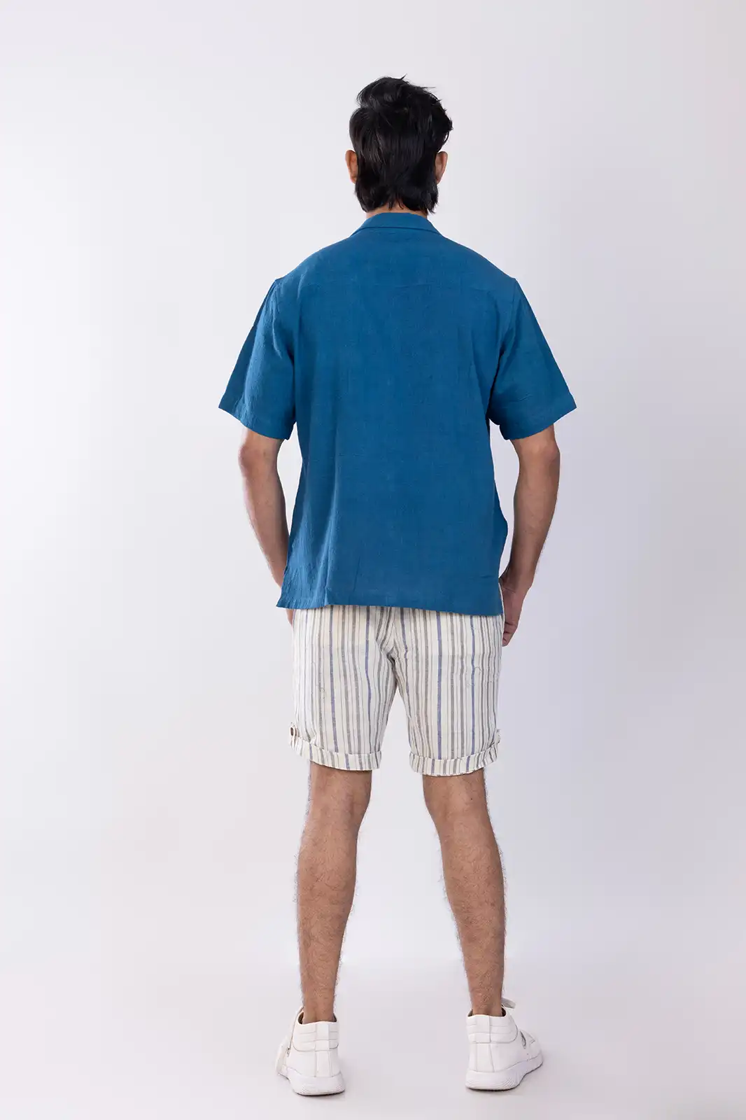 Hodii Organic Cotton Shirt Indigo, Pure Cotton Shirts For Men, Solid Cotton Shirts, Sustainable Shirts For Men, Sustainable Mens Clothing, Half Sleeve Cotton Shirt