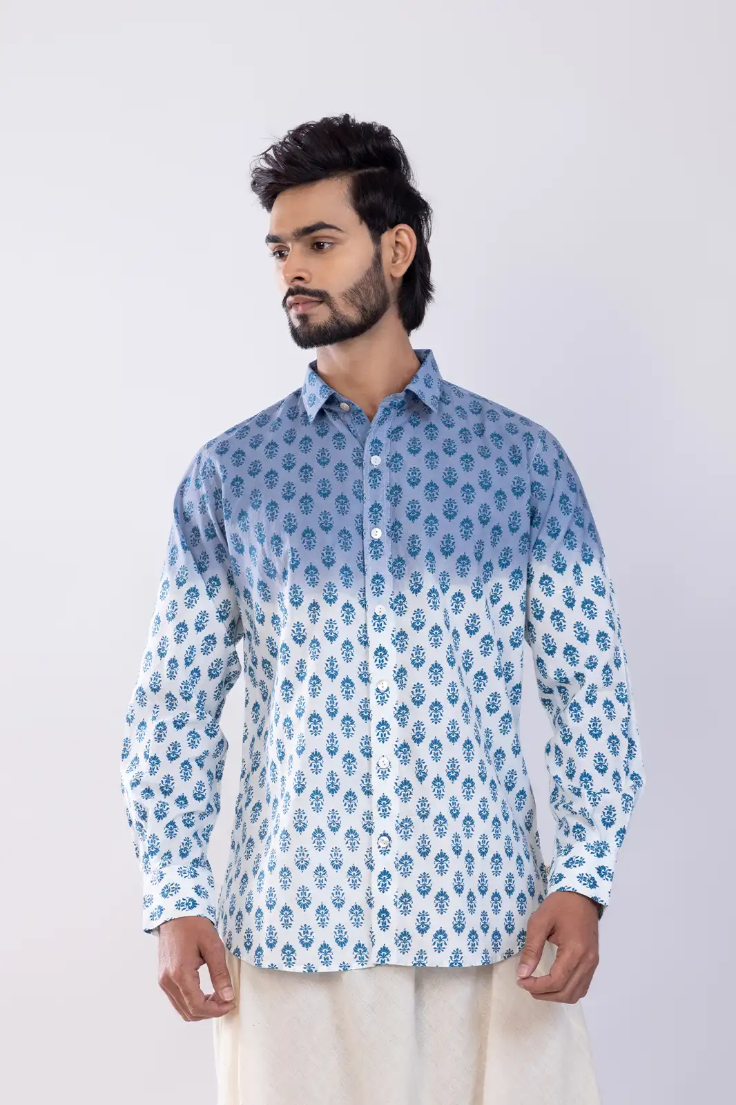 Hunz Cotton Printed Shirt, Hand Printed Shirts, Print Shirts For Men, Cotton Printed Shirts For Men, Unique Print Shirts, Indian Shirt For Men