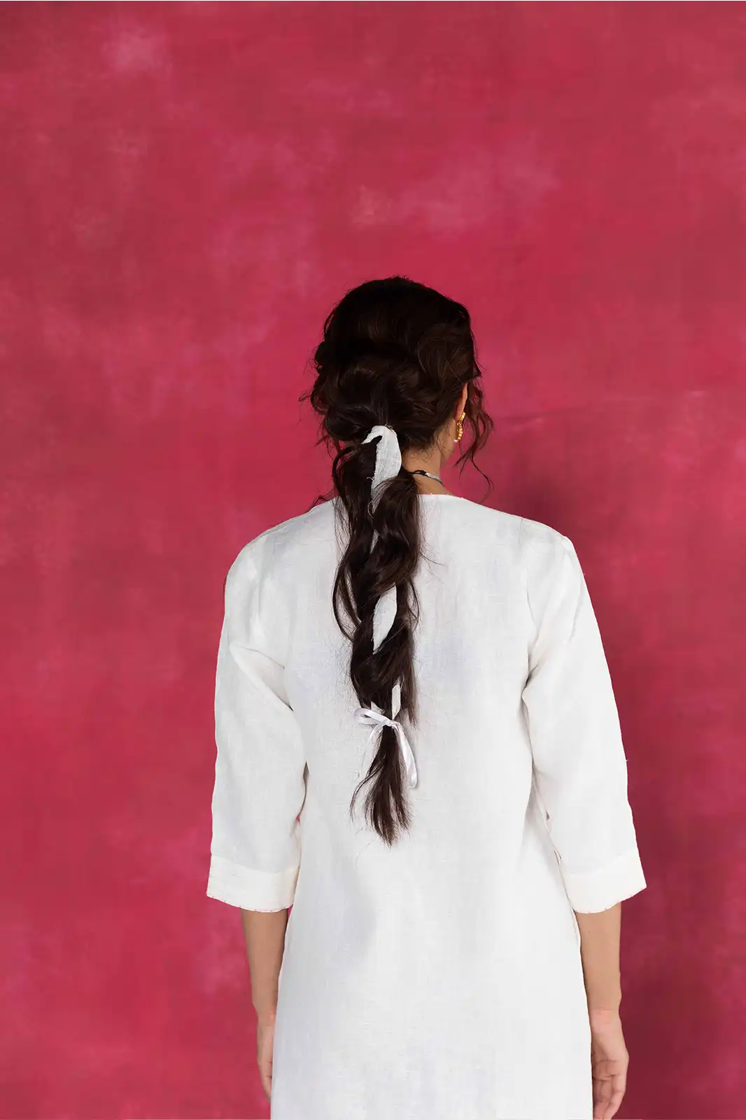 Dawn Shirt Dress, linen ivory shirt dress, hand embroidered dress, Sepia Stories clothing, pure linen dress, ivory summer dress, designer shirt dress India, elegant linen dress for women, casual linen shirt dress, sustainable fashion dress