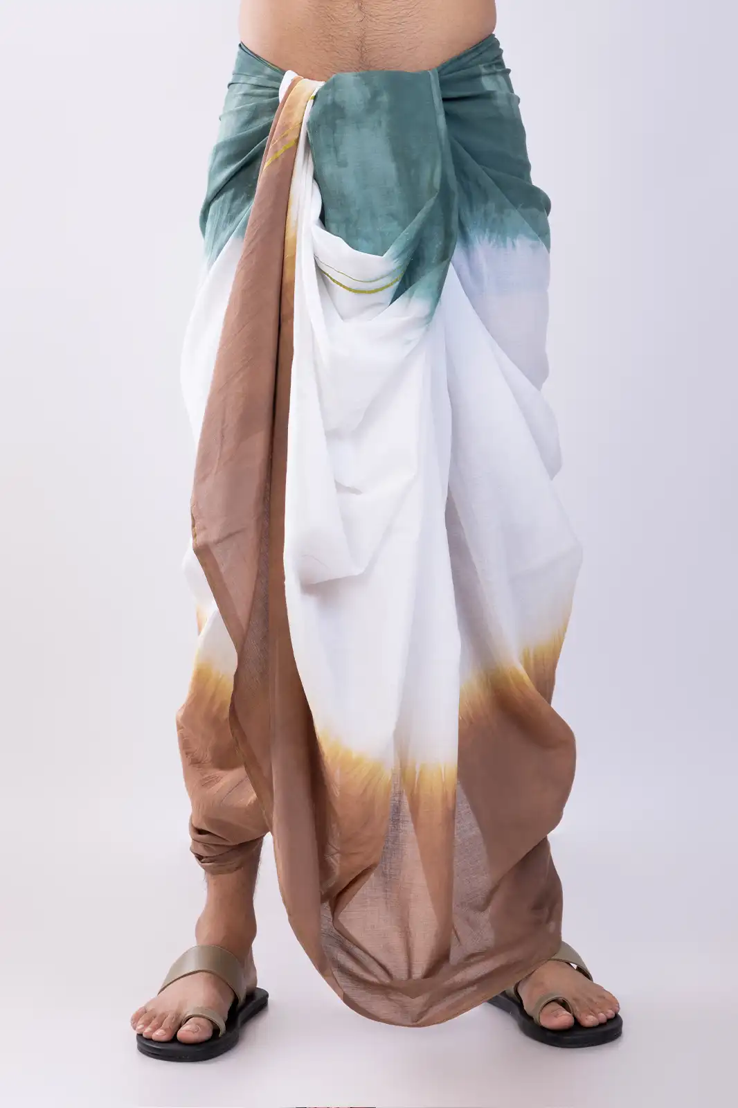 Kolkama Cotton Dhoti, Eco-friendly Cotton Dhoti, Organic Fabric Traditional Dhoti, Natural Fiber Men’s Dhoti, Sustainable Ethnic Wear Cotton Dhoti, Handwoven Organic Dhoti