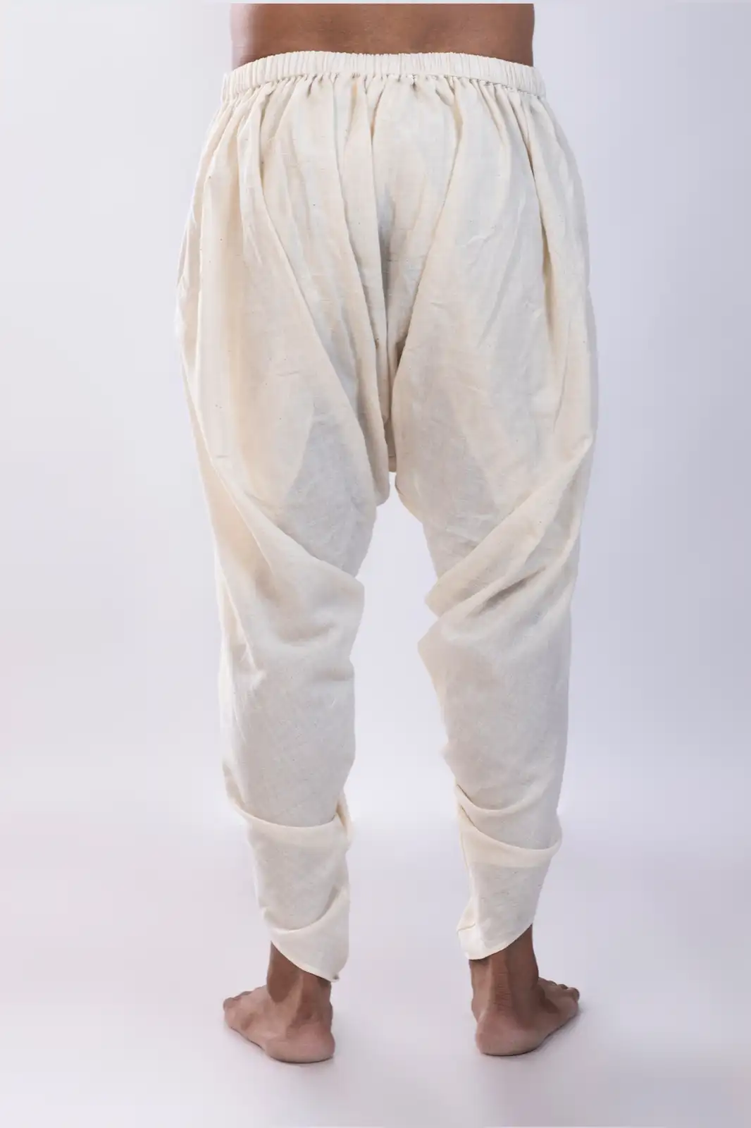 Medeiros Organic Cotton Dhoti Pants Natural, Eco-friendly Cotton Dhoti, Organic Fabric Traditional Dhoti, Natural Fiber Men’s Dhoti, Sustainable Ethnic Wear Cotton Dhotia