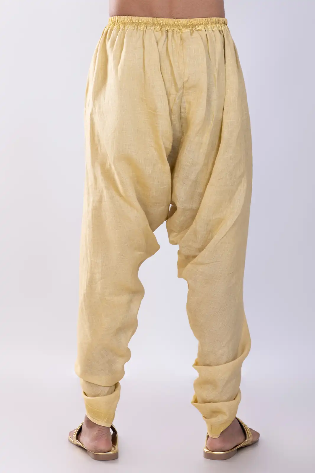 Medeiros Pure Linen Dhoti Pants Sand, Eco-friendly Linen Dhoti Pants, Organic Pure Linen Ethnic Wear, Natural Fiber Linen Dhoti, Sustainable Breathable Linen Pants