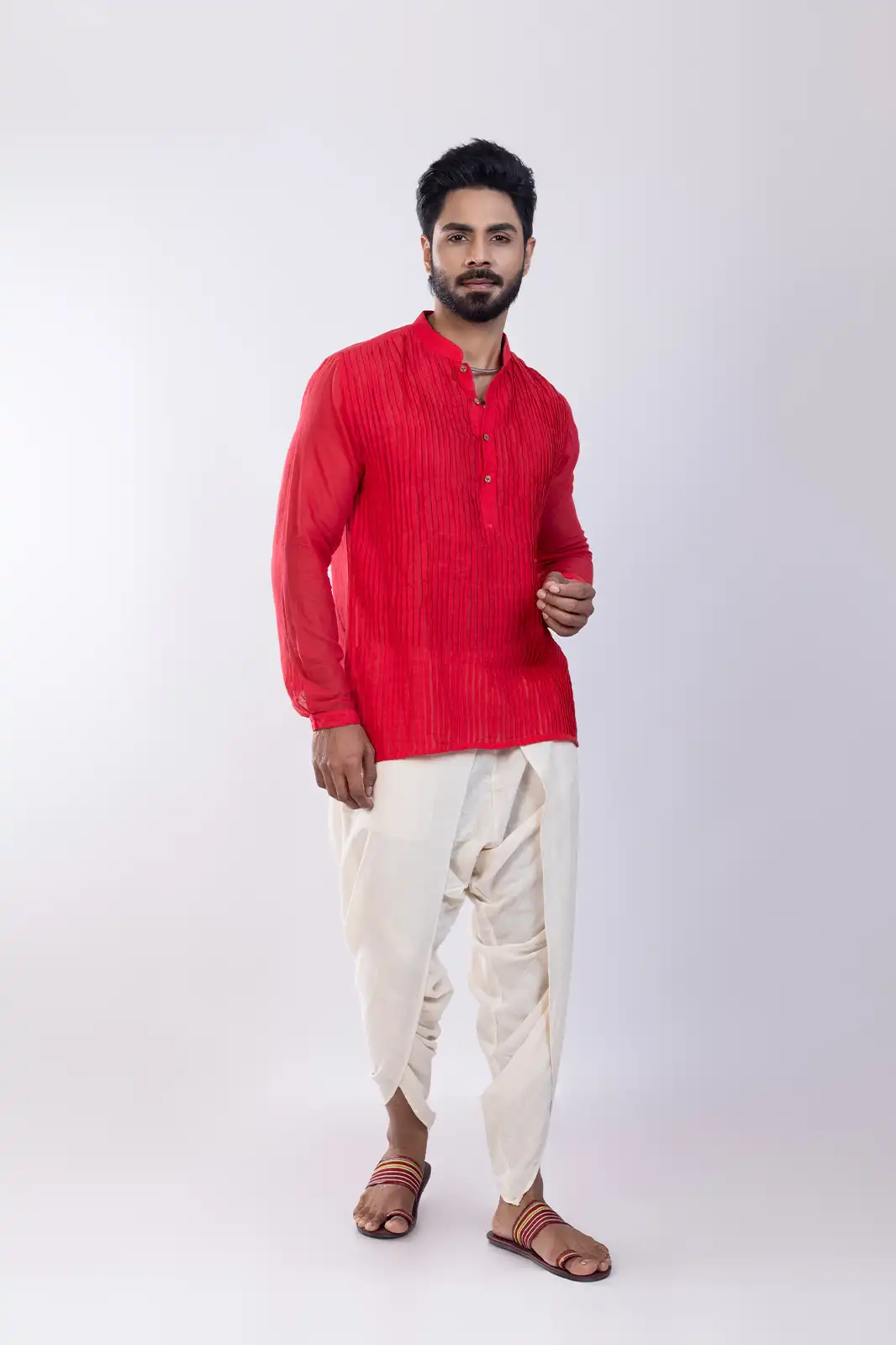 Miz Cotton Kurta Red, Red Kurta For Men, Red Colour Kurta For Mens, Pure Cotton Kurta, Cotton Short Kurta For Men, Sustainable Clothing