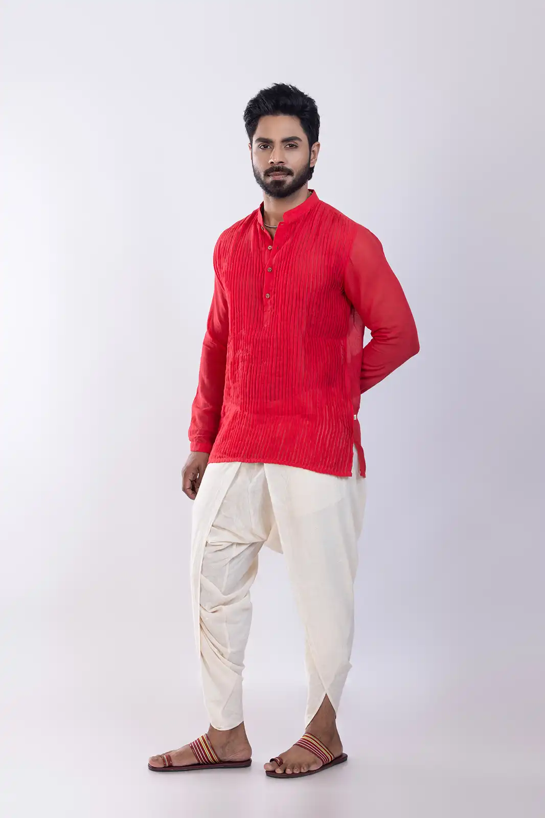 Miz Cotton Kurta Red, Red Kurta For Men, Red Colour Kurta For Mens, Pure Cotton Kurta, Cotton Short Kurta For Men, Sustainable Clothing