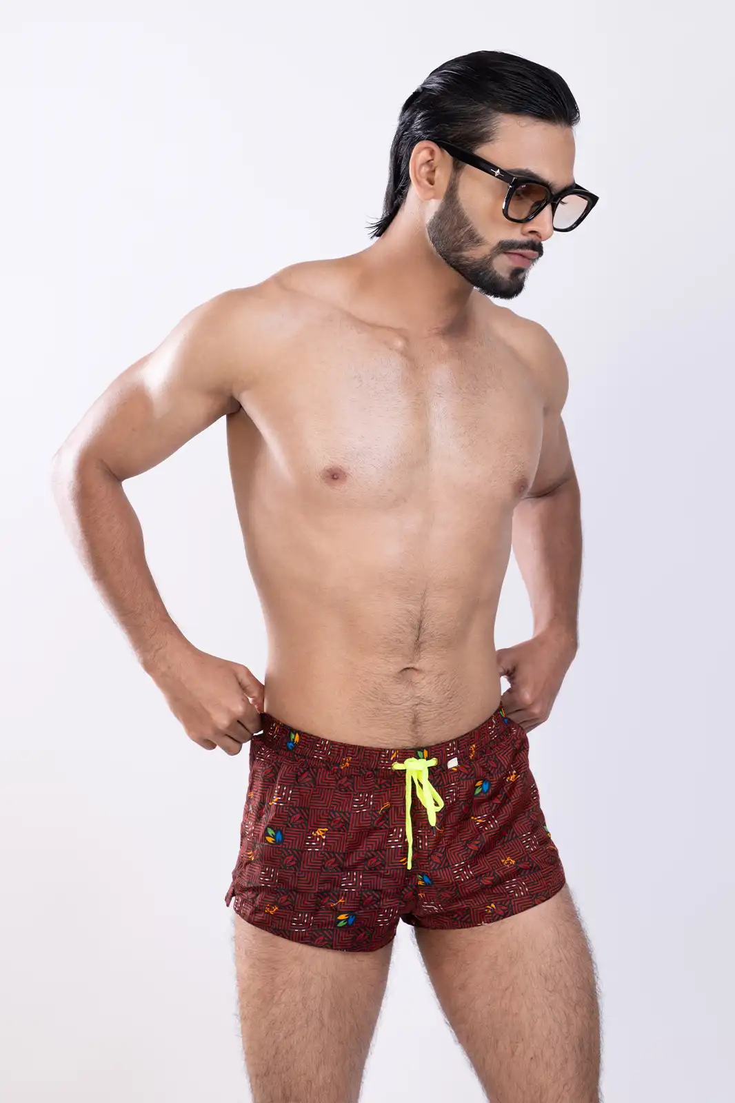 Mow Swim Shorts Red, Swim Shorts For Men, Swimming Trunks For Men, Beach Shorts Men, Swim Briefs Men, Men’s Sustainable Swimwear, Sustainable Swim Trunks