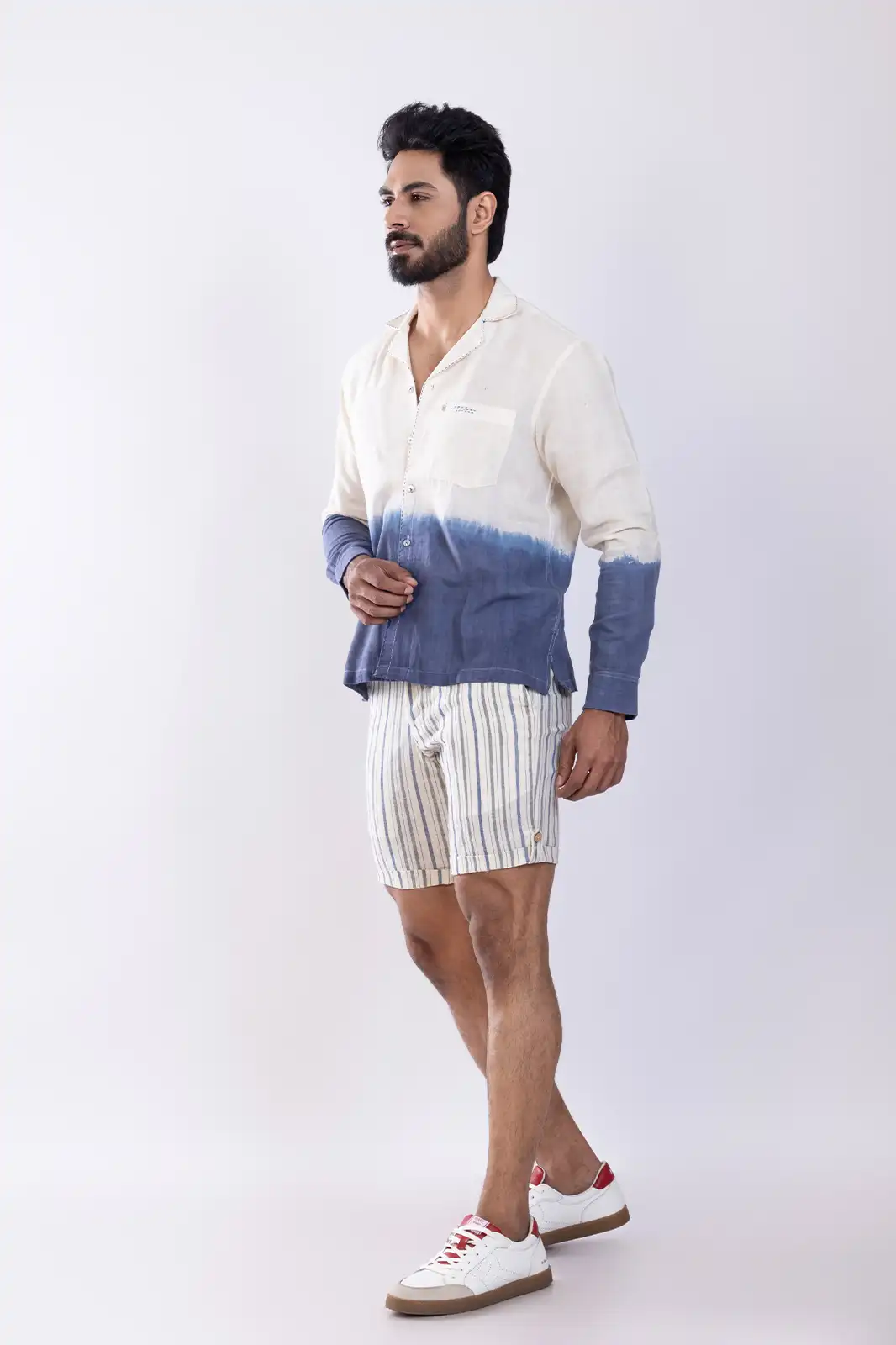 Mun Cotton Shirt Indigo, Pure Cotton Shirts For Men, Solid Cotton Shirts, Sustainable Shirts For Men, Sustainable Mens Clothing, Half Sleeve Cotton Shirt