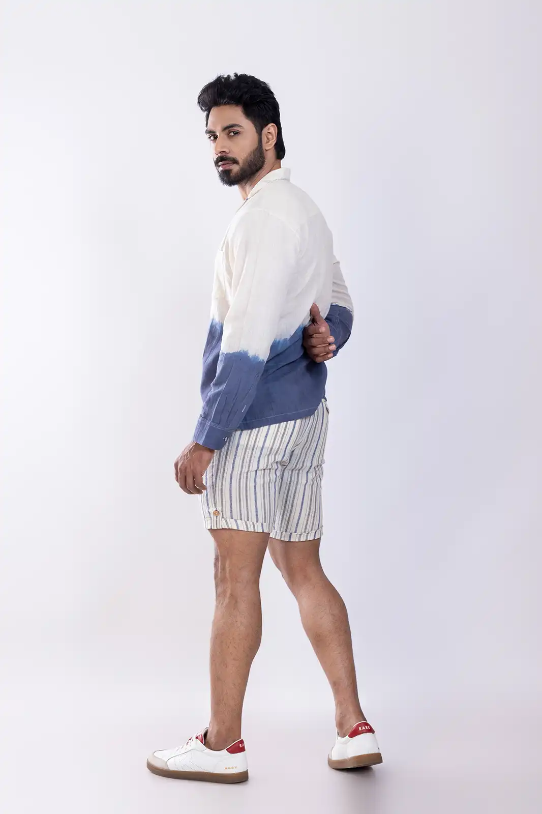 Mun Cotton Shirt Indigo, Pure Cotton Shirts For Men, Solid Cotton Shirts, Sustainable Shirts For Men, Sustainable Mens Clothing, Half Sleeve Cotton Shirt