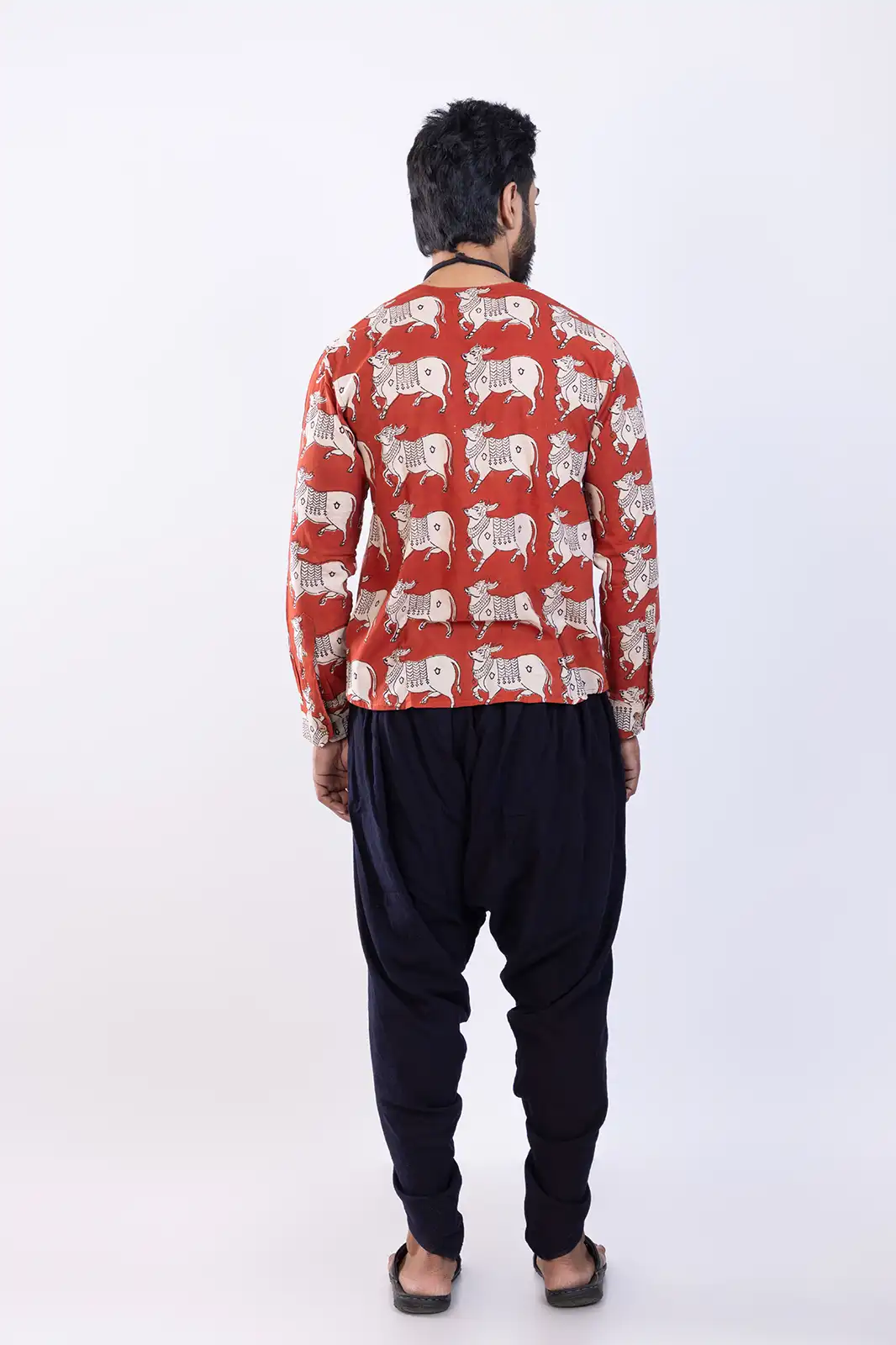 Nanz Cotton Printed Shirt Red, Hand Printed Shirts, Print Shirts For Men, Cotton Printed Shirts For Men, Unique Print Shirts, Indian Shirt For Men