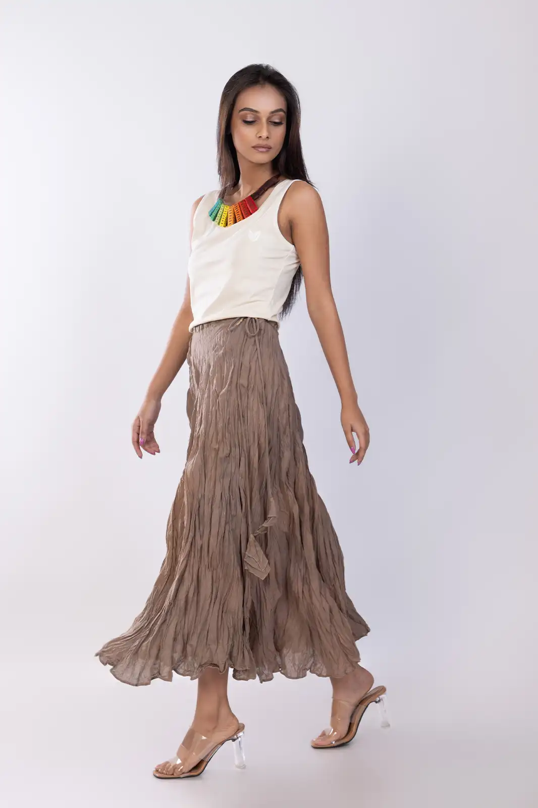 Onem Cotton Skirt, Women Cotton Skirt, Midi Skirts For Women, Ladies Skirts Midi, Wrap Around Cotton Skirt, midi flare skirt, Sustainable Clothing