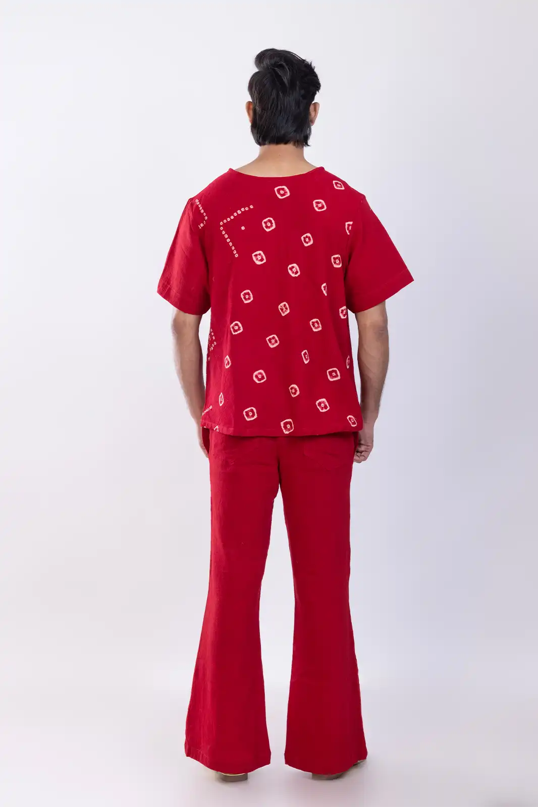 Serdar Organic Cotton Tee Red, Eco-friendly Cotton T-shirt, Organic Fabric Casual Tee, Natural Fiber Everyday T-shirt, Sustainable Minimalist Clothing, Environmentally Friendly Cotton Top