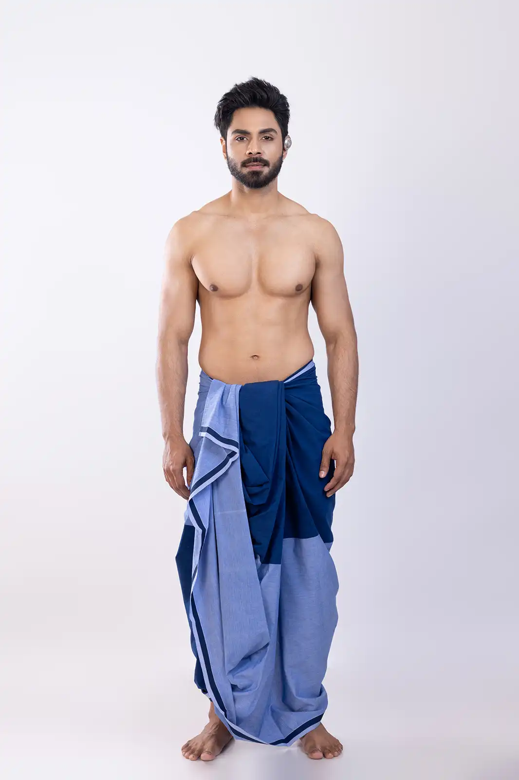 Sotami Cotton Dhoti, Eco-friendly Cotton Dhoti, Organic Fabric Traditional Dhoti, Natural Fiber Men’s Dhoti, Sustainable Ethnic Wear Cotton Dhoti, Handwoven Organic Dhoti