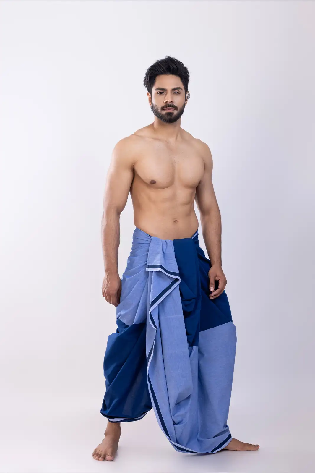 Sotami Cotton Dhoti, Eco-friendly Cotton Dhoti, Organic Fabric Traditional Dhoti, Natural Fiber Men’s Dhoti, Sustainable Ethnic Wear Cotton Dhoti, Handwoven Organic Dhoti