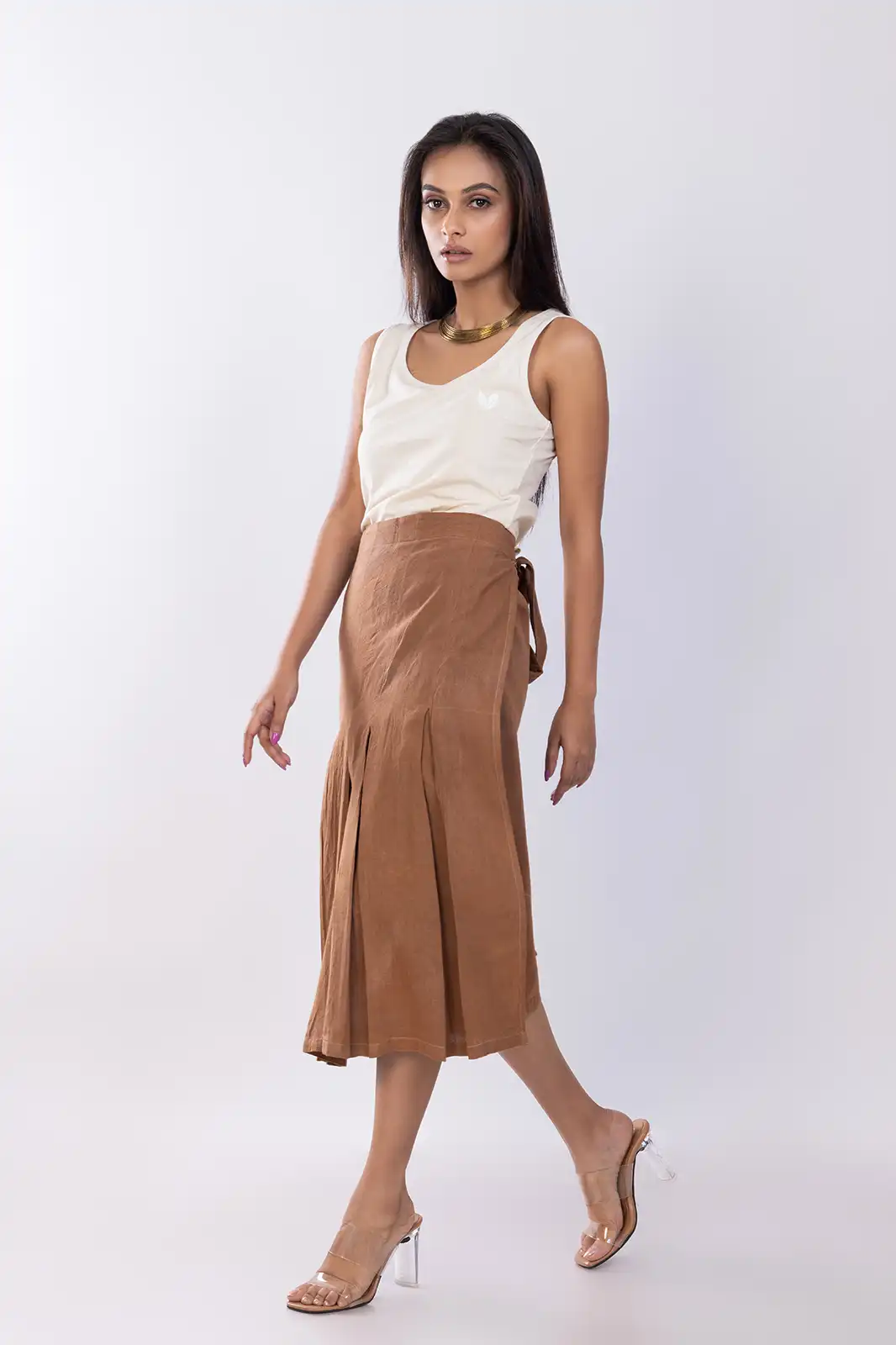 Suda Cotton Wrap Skirt 01, Pure Cotton Wrap Skirt, Wrapper Round Skirt, Wrap Around Skirt For Women, Wrap Skirts For Women, Sustainable Clothing