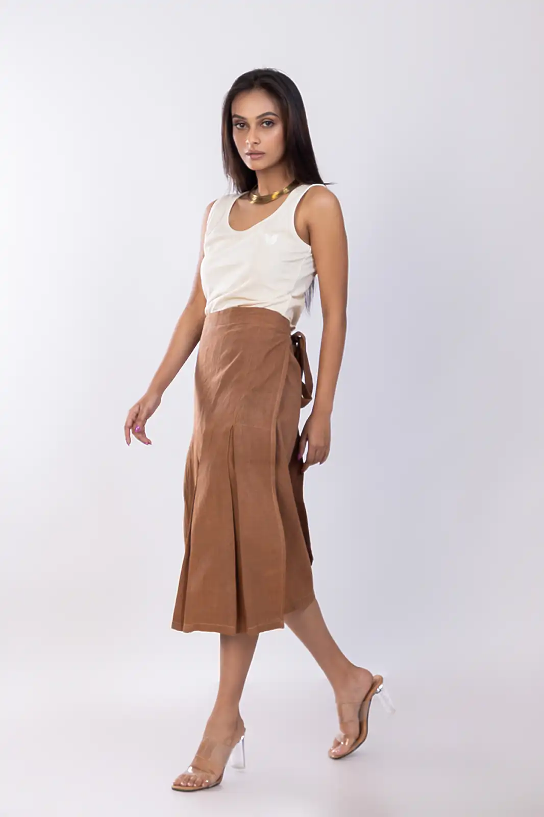 Suda Cotton Wrap Skirt 01, Pure Cotton Wrap Skirt, Wrapper Round Skirt, Wrap Around Skirt For Women, Wrap Skirts For Women, Sustainable Clothing