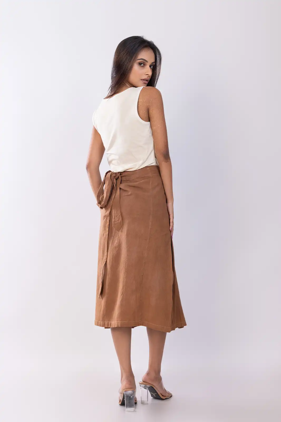Suda Cotton Wrap Skirt 01, Pure Cotton Wrap Skirt, Wrapper Round Skirt, Wrap Around Skirt For Women, Wrap Skirts For Women, Sustainable Clothing