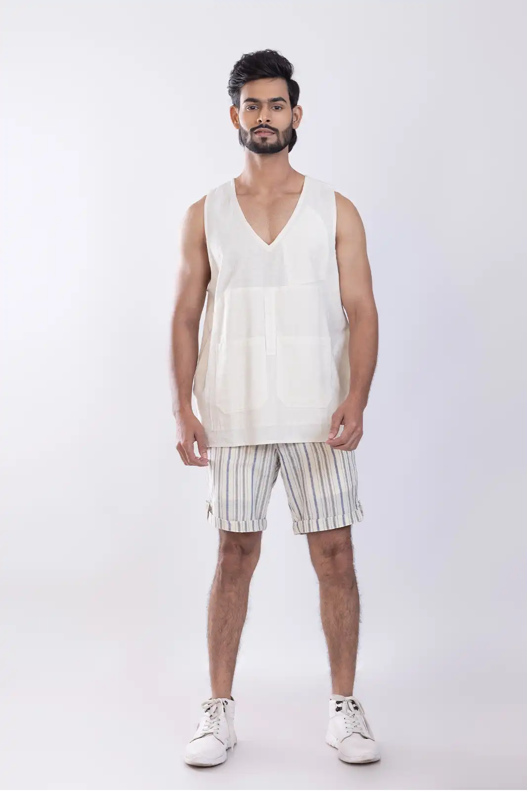 Vedant Organic Cotton Tee Natural, Eco-friendly Cotton T-shirt, Organic Fabric Casual Tee, Natural Fiber Everyday T-shirt, Sustainable Minimalist Clothing, Environmentally Friendly Cotton Top