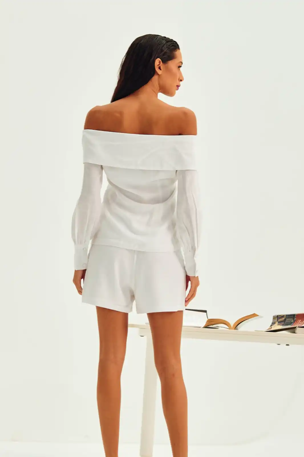 Ariana Sustainable White Linen Co Ord Set, Linen Co Ord Set For Women, Co Ord Set Summer, Co Ord Sets Western Party Wear, Summer Co Ord Set For Women