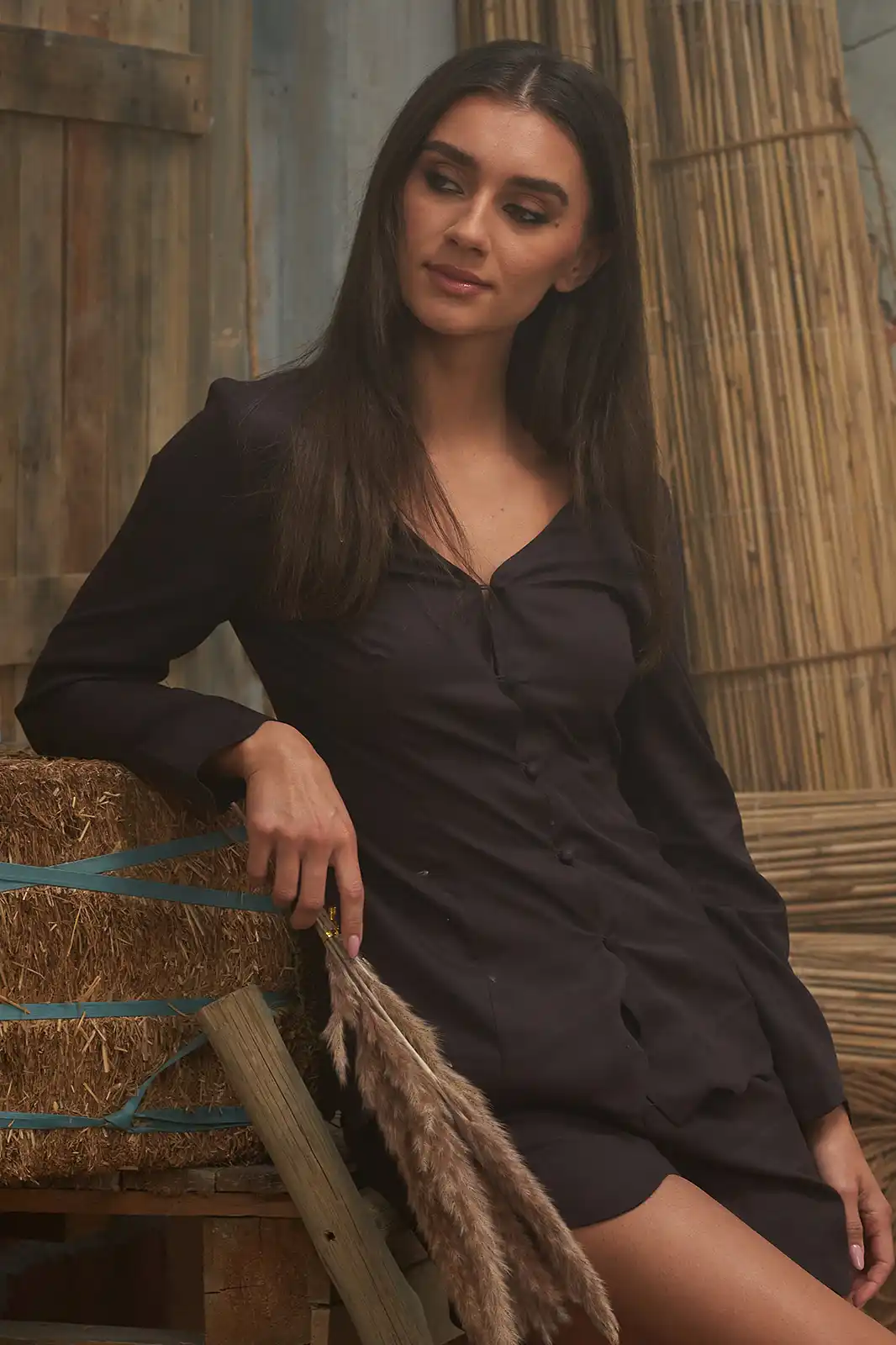 Arz Full Sleeve V Neck Top, V-neck Top For Women, Long Sleeve V Neck Top For Women, V Neck Women Tops Online, Women Black Top, Women Clothing, Sepia Stories, Clothes For Women, Sustainable Cotton Clothing, Organic Women Clothing, Eco Friendly Clothing, Slow Fashion Brand, Slow Fashion Clothing, Ashita Fernandes, Sustainable Luxury Clothing Brands