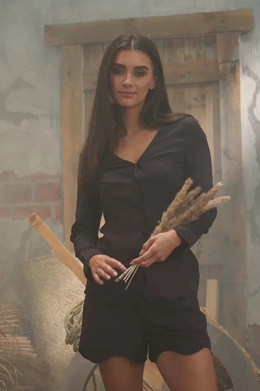 Arz Full Sleeve V Neck Top, V-neck Top For Women, Long Sleeve V Neck Top For Women, V Neck Women Tops Online, Women Black Top, Women Clothing, Sepia Stories, Clothes For Women, Sustainable Cotton Clothing, Organic Women Clothing, Eco Friendly Clothing, Slow Fashion Brand, Slow Fashion Clothing, Ashita Fernandes, Sustainable Luxury Clothing Brands