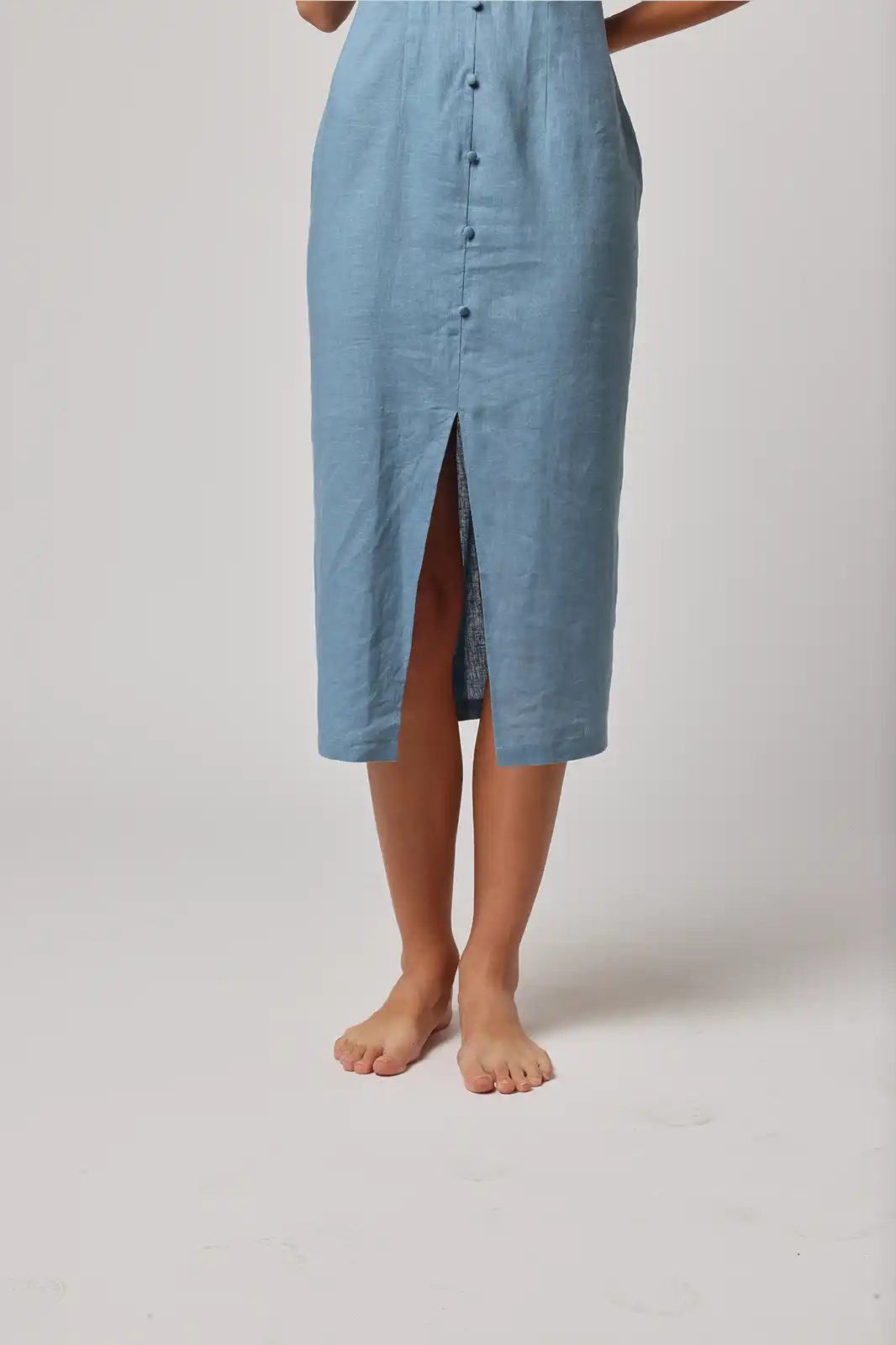 Women Clothing, Sepia Stories, Clothes For Women, Sustainable Cotton Clothing, Organic Women Clothing, Eco Friendly Clothing, Slow Fashion Brand, Slow Fashion Clothing, Ashita Fernandes, Sustainable Luxury Clothing Brands, Baadal Linen Midi Dress, Scoop Neckline Dress, One Piece Dress For Women, Long Tunic Dress, Long Dress For Women, Red Long Dress For Women, Fashionable Linen Clothing