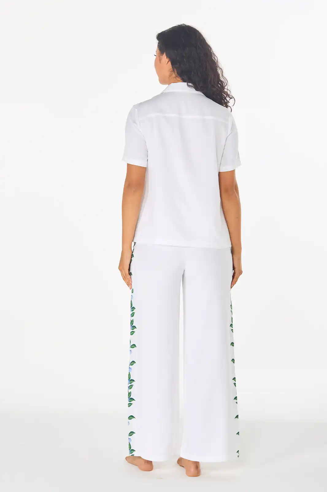 Belle Organic White Linen Palazzo Pants, Linen Palazzo Pants For Women, Linen Wide Leg Pants For Women, White Palazzo Pants, Casual Palazzo Pant