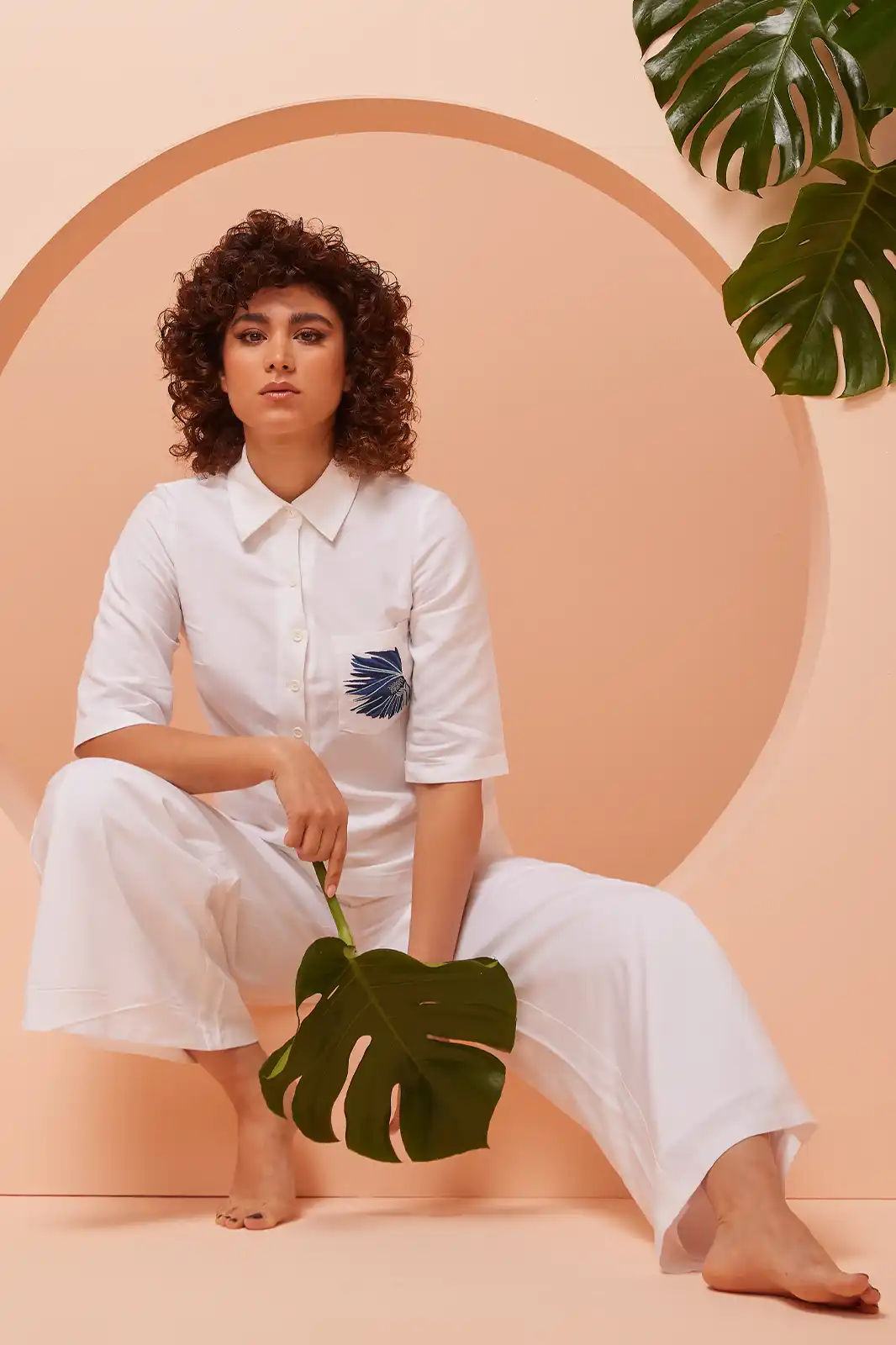 Betty Handmade White Linen Co Ord Set, Linen Co Ord Set For Women, Co Ord Set Summer, Co Ord Sets Western Party Wear, Summer Co Ord Set For Women