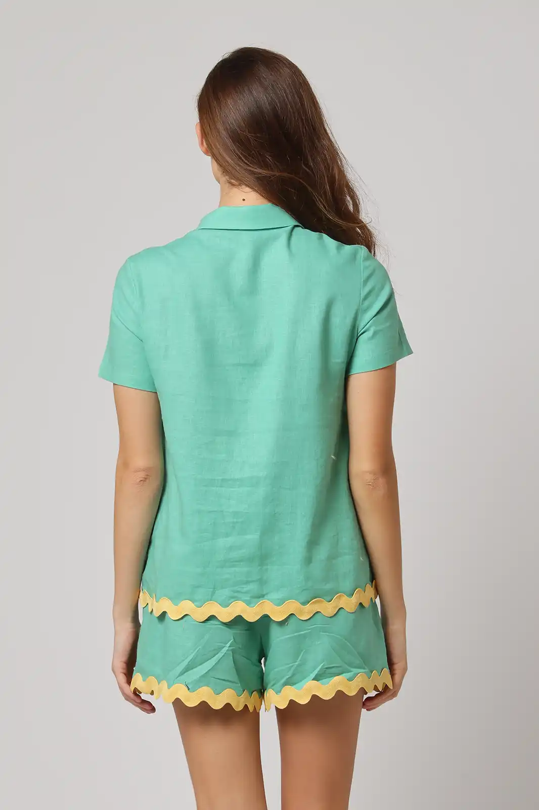 Women Clothing, Sepia Stories, Clothes For Women, Sustainable Cotton Clothing, Organic Women Clothing, Eco Friendly Clothing, Slow Fashion Brand, Slow Fashion Clothing, Ashita Fernandes, Sustainable Luxury Clothing Brands, Dariya Relaxed Shorts, Relaxed Fit Women’s Shorts, Shorts For Women, Linen Shorts For Women, Linen Fabric For Pants, Linen Women Shorts