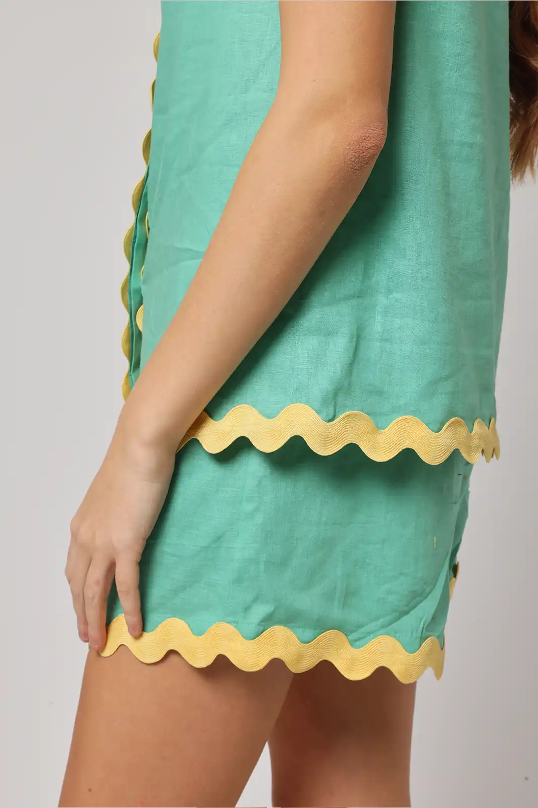 Women Clothing, Sepia Stories, Clothes For Women, Sustainable Cotton Clothing, Organic Women Clothing, Eco Friendly Clothing, Slow Fashion Brand, Slow Fashion Clothing, Ashita Fernandes, Sustainable Luxury Clothing Brands, Dariya Relaxed Shorts, Relaxed Fit Women’s Shorts, Shorts For Women, Linen Shorts For Women, Linen Fabric For Pants, Linen Women Shorts