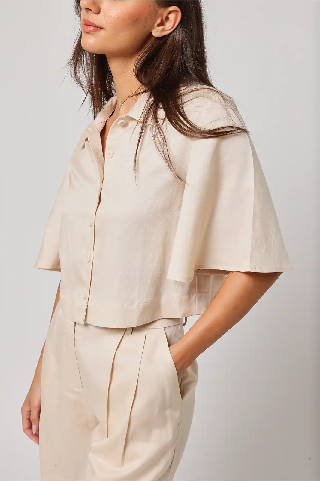 Women Clothing, Sepia Stories, Clothes For Women, Sustainable Cotton Clothing, Organic Women Clothing, Eco Friendly Clothing, Slow Fashion Brand, Slow Fashion Clothing, Ashita Fernandes, Sustainable Luxury Clothing Brands, Dhara Relaxed Trousers, High Waist Trousers For Women, Linen Trousers For Women, Wide Leg Formal Trousers, Pleated Trousers Women, Relaxed Fit Trousers