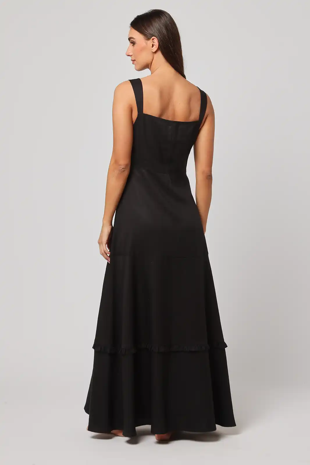 Women Clothing, Sepia Stories, Clothes For Women, Sustainable Cotton Clothing, Organic Women Clothing, Eco Friendly Clothing, Slow Fashion Brand, Slow Fashion Clothing, Ashita Fernandes, Sustainable Luxury Clothing Brands, Husn Black Corset Midi Dress, Corset Midi Dress For Women, Corset Dress For Women, Black Corset Dress, Long Corset Dress, Corset Maxi Dress