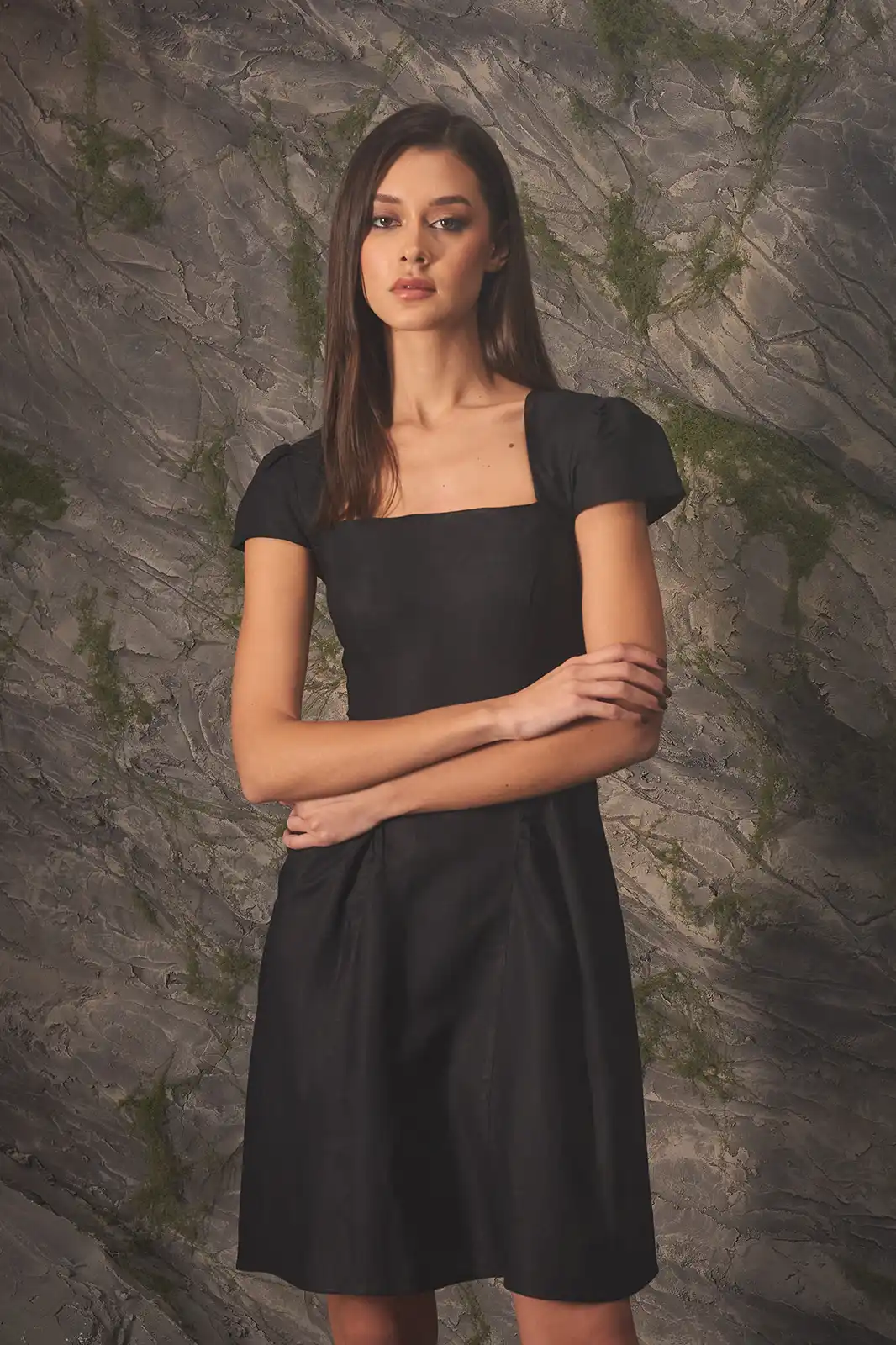 Women Clothing, Sepia Stories, Clothes For Women, Sustainable Cotton Clothing, Organic Women Clothing, Eco Friendly Clothing, Slow Fashion Brand, Slow Fashion Clothing, Ashita Fernandes, Sustainable Luxury Clothing Brands, Junoon Black Knee Length Dress, Formal, Stylish Dresses For Women, Fashionable Linen Clothing, Linen Dresses For Women, Black Dresses For Women