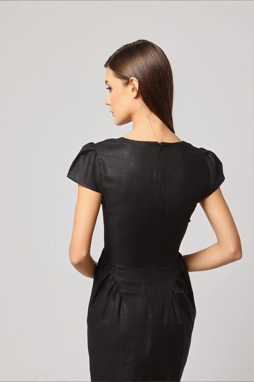 Women Clothing, Sepia Stories, Clothes For Women, Sustainable Cotton Clothing, Organic Women Clothing, Eco Friendly Clothing, Slow Fashion Brand, Slow Fashion Clothing, Ashita Fernandes, Sustainable Luxury Clothing Brands, Junoon Black Knee Length Dress, Formal, Stylish Dresses For Women, Fashionable Linen Clothing, Linen Dresses For Women, Black Dresses For Women