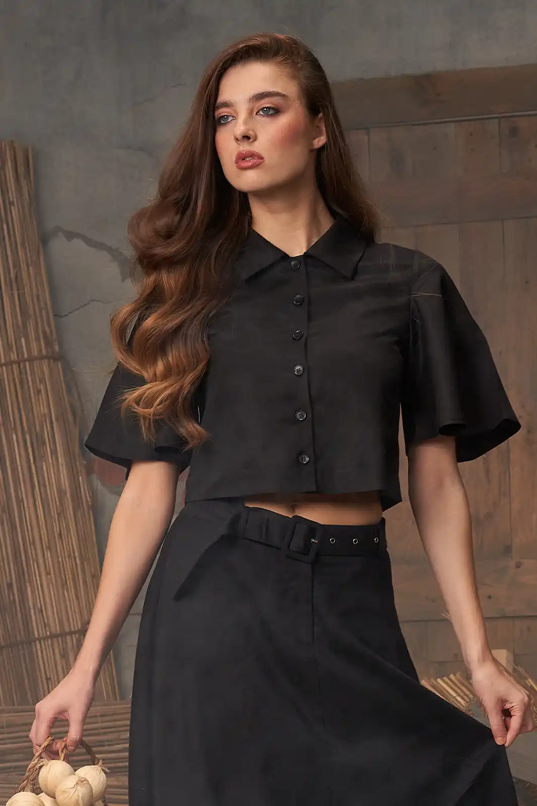 Kahaani Black Top With Collar, Button Up Tops, Button Up Tops For Women, Linen Clothing For Women, Half Sleeve Tops For Women, Women Clothing, Sepia Stories, Clothes For Women, Sustainable Cotton Clothing, Organic Women Clothing, Eco Friendly Clothing, Slow Fashion Brand, Slow Fashion Clothing, Ashita Fernandes, Sustainable Luxury Clothing Brands