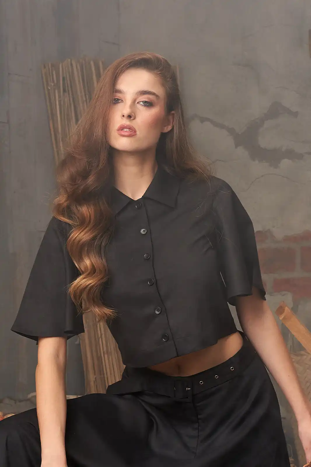 Kahaani Black Top With Collar, Button Up Tops, Button Up Tops For Women, Linen Clothing For Women, Half Sleeve Tops For Women, Women Clothing, Sepia Stories, Clothes For Women, Sustainable Cotton Clothing, Organic Women Clothing, Eco Friendly Clothing, Slow Fashion Brand, Slow Fashion Clothing, Ashita Fernandes, Sustainable Luxury Clothing Brands