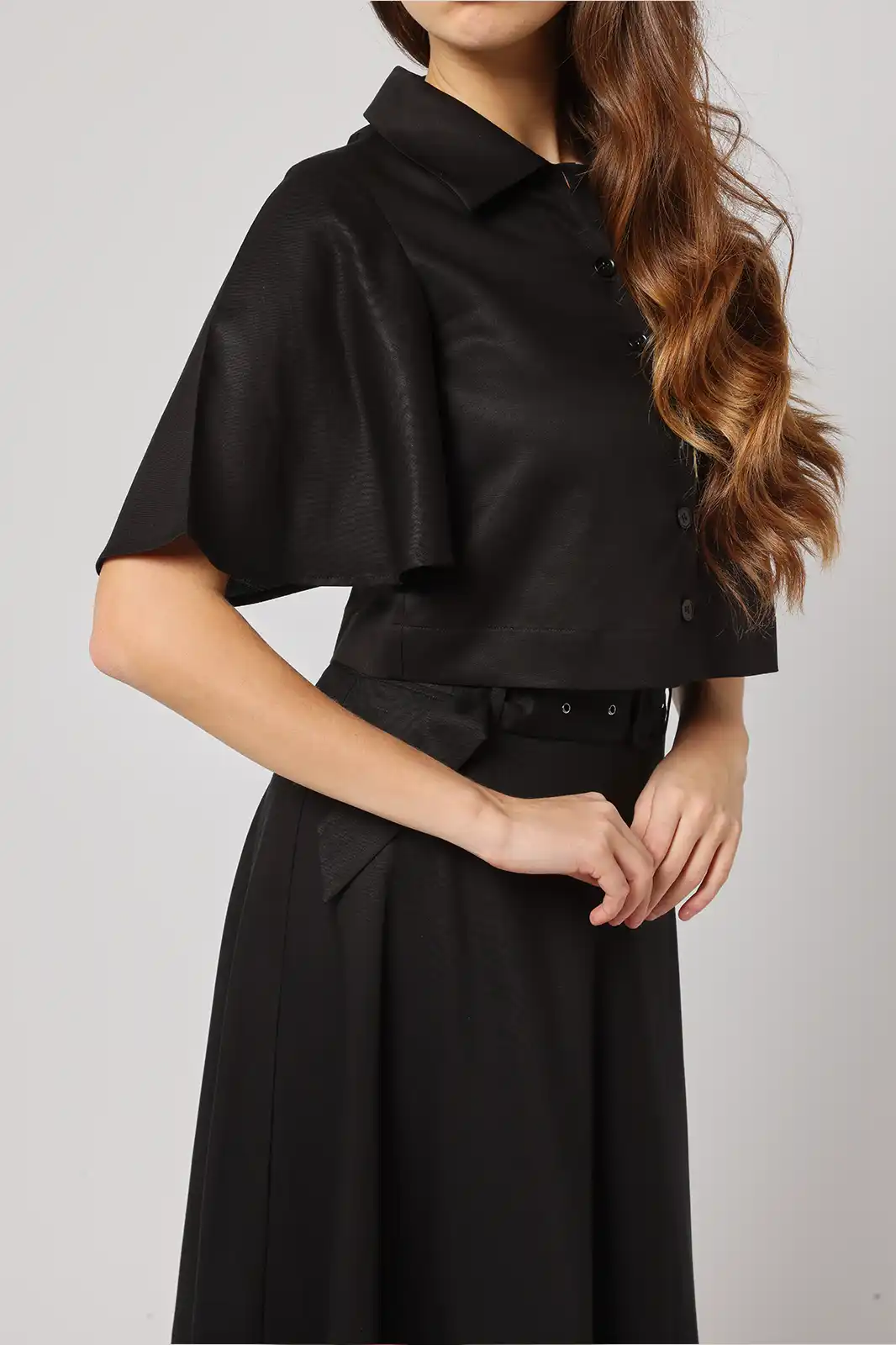 Kahaani Black Top With Collar, Button Up Tops, Button Up Tops For Women, Linen Clothing For Women, Half Sleeve Tops For Women, Women Clothing, Sepia Stories, Clothes For Women, Sustainable Cotton Clothing, Organic Women Clothing, Eco Friendly Clothing, Slow Fashion Brand, Slow Fashion Clothing, Ashita Fernandes, Sustainable Luxury Clothing Brands